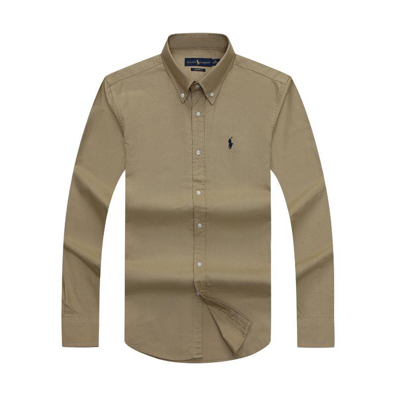 Khaki Button-Down Shirt